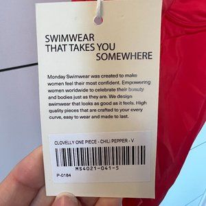 Clovelly One Piece Red -  1 Monday Swimwear